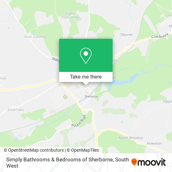 Simply Bathrooms & Bedrooms of Sherborne map