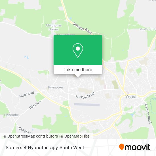 Somerset Hypnotherapy map