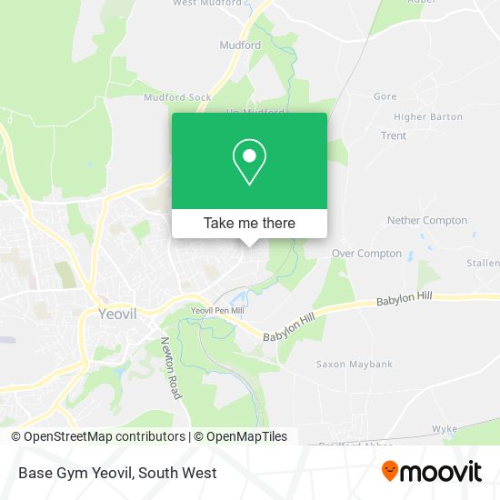Base Gym Yeovil map