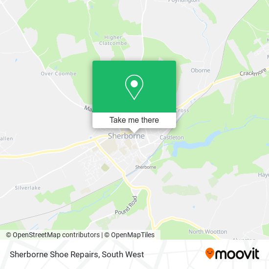 Sherborne Shoe Repairs map