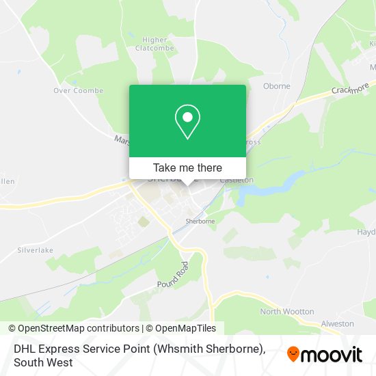 DHL Express Service Point (Whsmith Sherborne) map