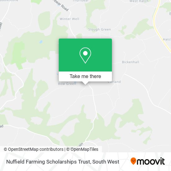 Nuffield Farming Scholarships Trust map