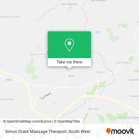 Simon Grant Massage Therapist map