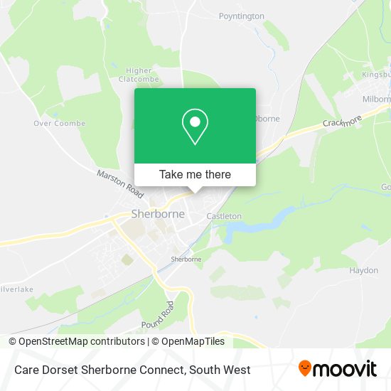 Care Dorset Sherborne Connect map