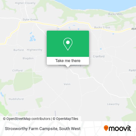 Stroxworthy Farm Campsite map