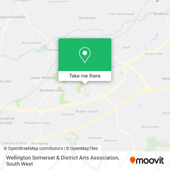 Wellington Somerset & District Arts Association map