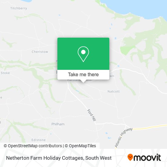 Netherton Farm Holiday Cottages map