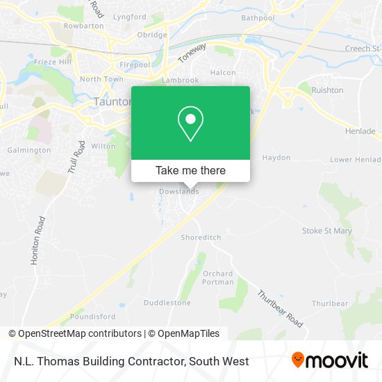 N.L. Thomas Building Contractor map