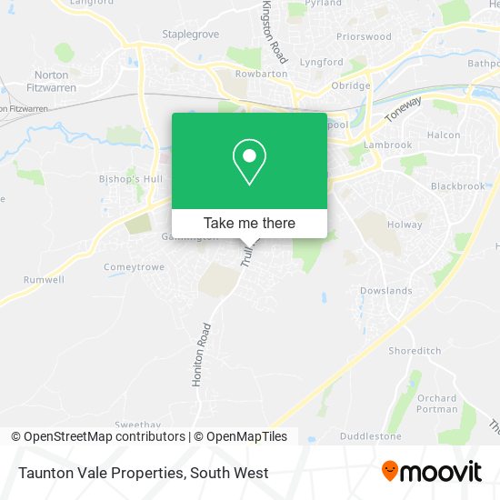 Taunton Vale Properties map