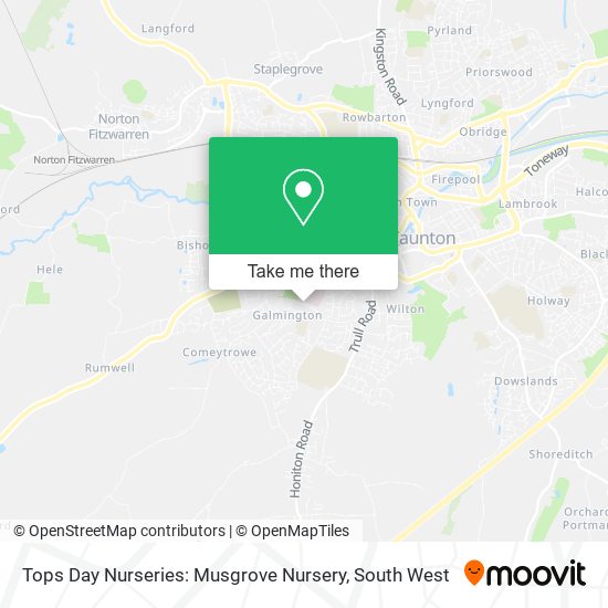Tops Day Nurseries: Musgrove Nursery map