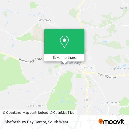 Shaftesbury Day Centre map