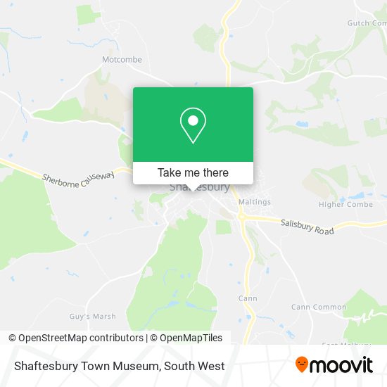 Shaftesbury Town Museum map
