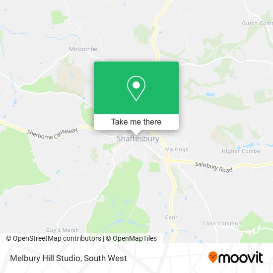 Melbury Hill Studio map