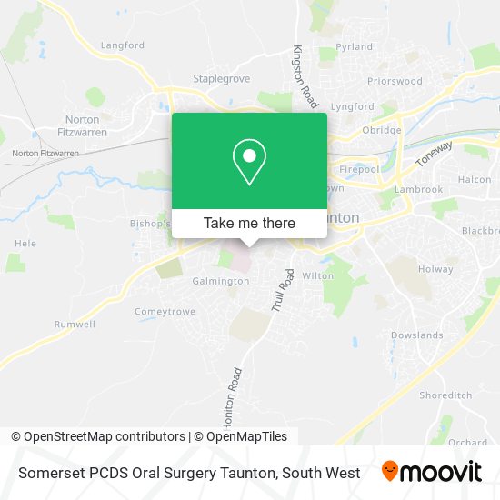 Somerset PCDS Oral Surgery Taunton map