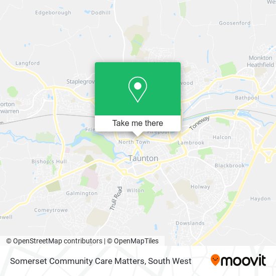 Somerset Community Care Matters map