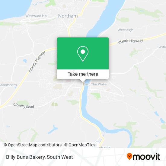 Billy Buns Bakery map