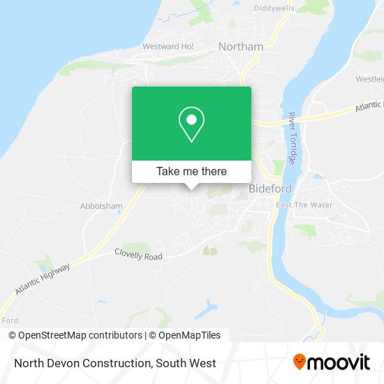 North Devon Construction map