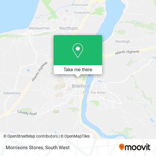 Morrisons Stores map