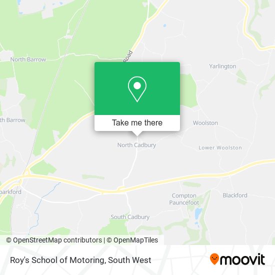 Roy's School of Motoring map