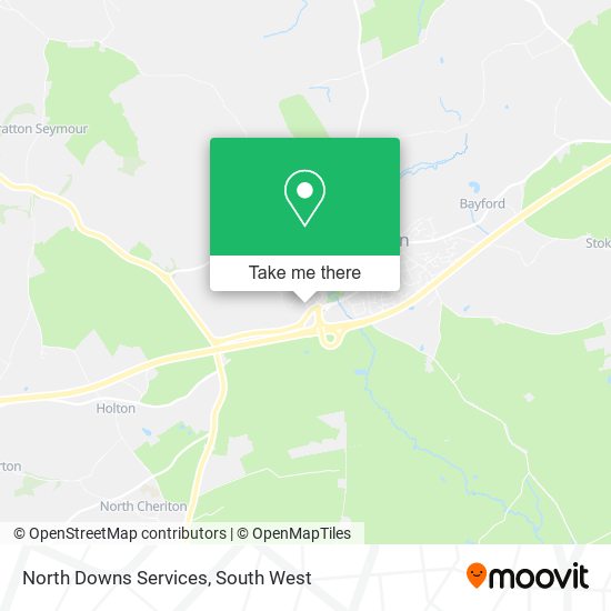 North Downs Services map