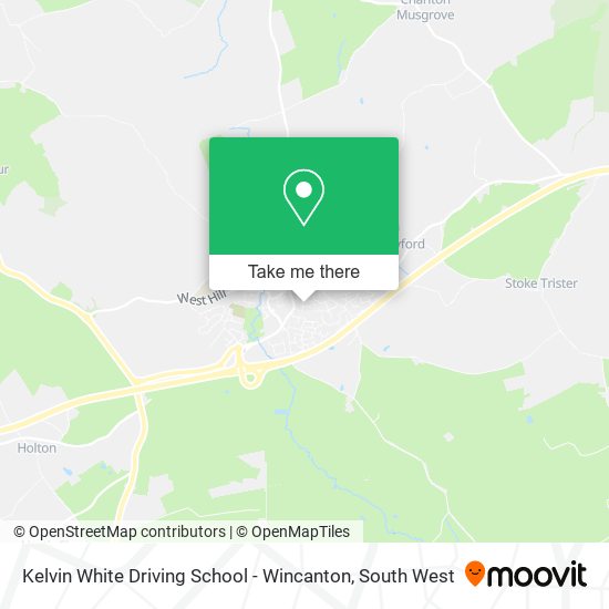 Kelvin White Driving School - Wincanton map