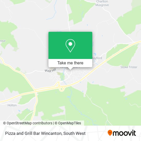 Pizza and Grill Bar Wincanton map