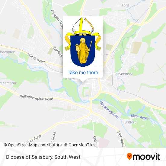 Diocese of Salisbury map