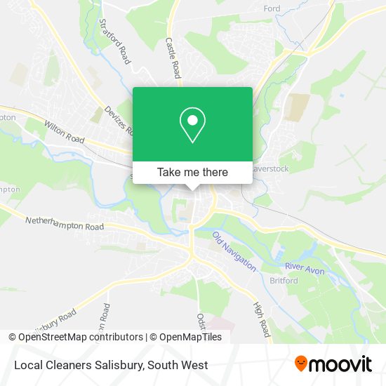 Local Cleaners Salisbury map
