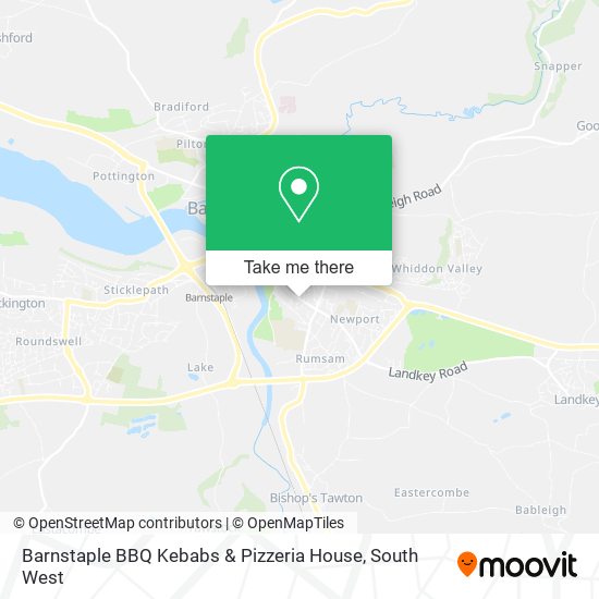 Barnstaple BBQ Kebabs & Pizzeria House map