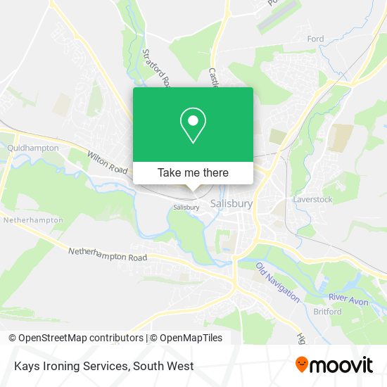 Kays Ironing Services map