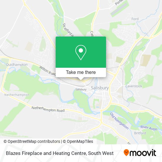 Blazes Fireplace and Heating Centre map