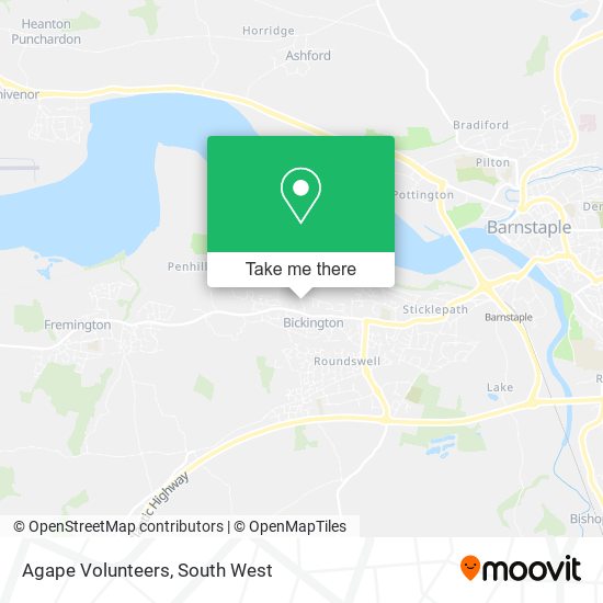 Agape Volunteers map