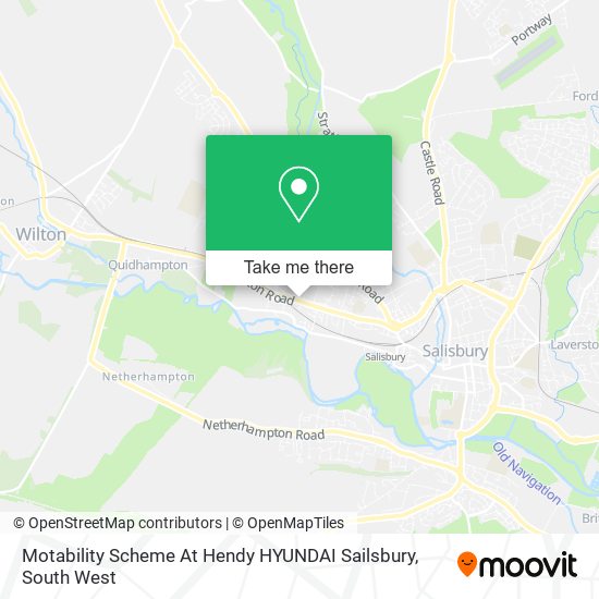 Motability Scheme At Hendy HYUNDAI Sailsbury map