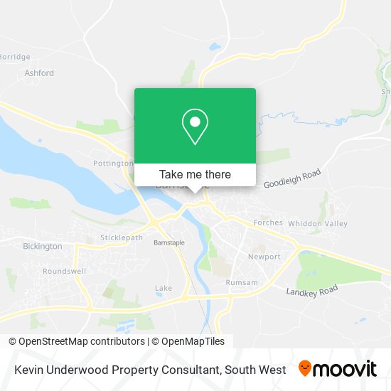 Kevin Underwood Property Consultant map