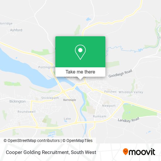 Cooper Golding Recruitment map