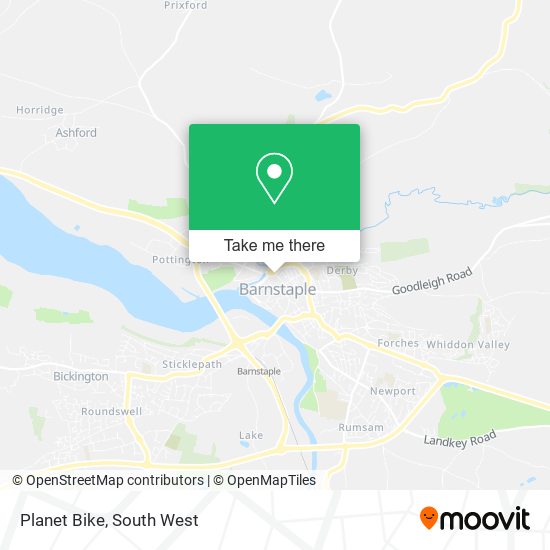 Planet Bike map