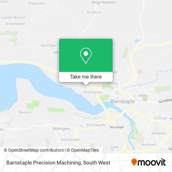 Barnstaple Precision Machining map