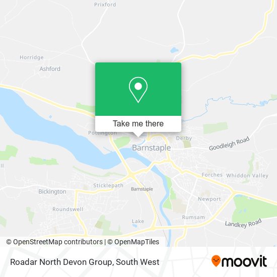 Roadar North Devon Group map