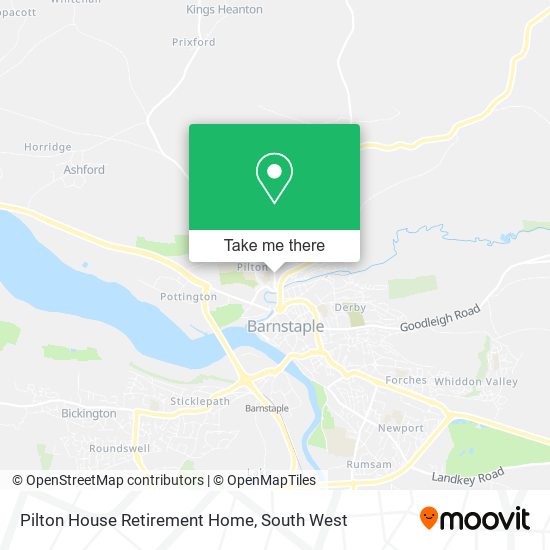 Pilton House Retirement Home map