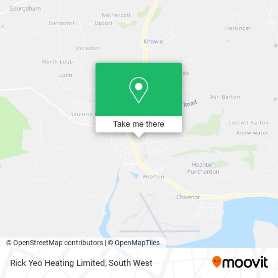 Rick Yeo Heating Limited map