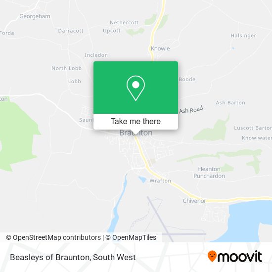 Beasleys of Braunton map