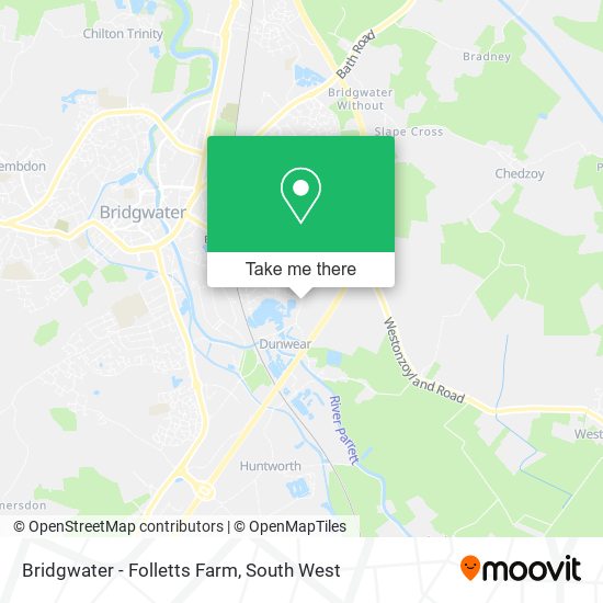 Bridgwater - Folletts Farm map