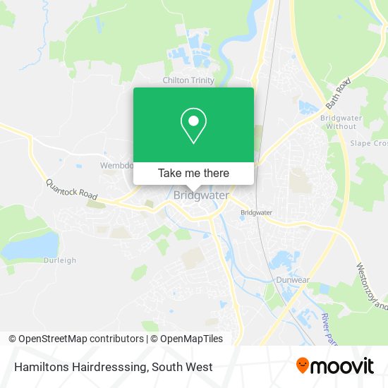 Hamiltons Hairdresssing map