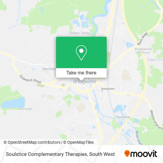 Soulstice Complementary Therapies map