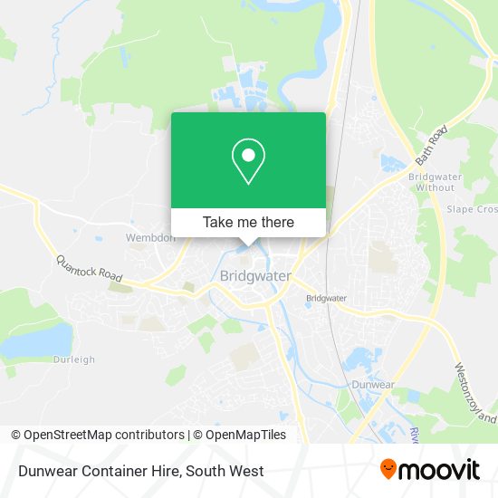 Dunwear Container Hire map