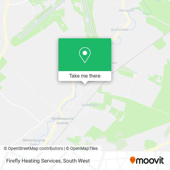 Firefly Heating Services map