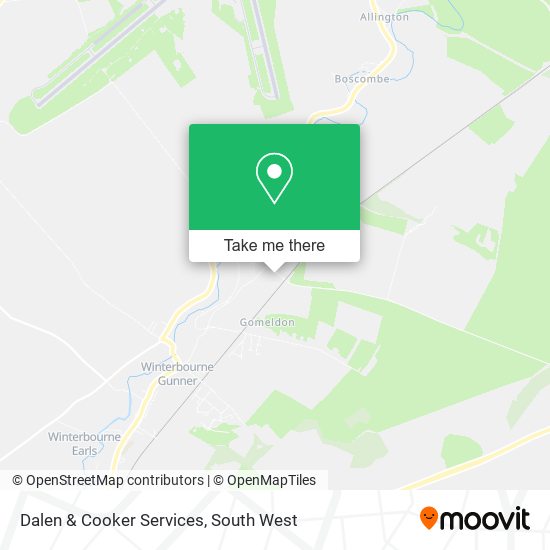 Dalen & Cooker Services map