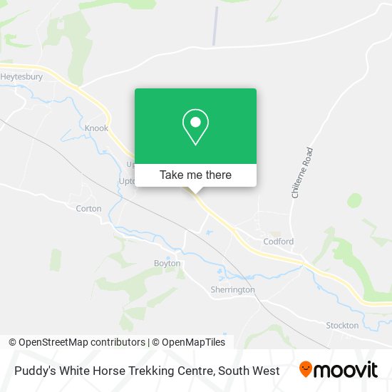 Puddy's White Horse Trekking Centre map