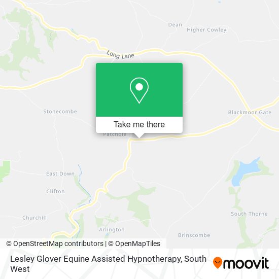 Lesley Glover Equine Assisted Hypnotherapy map