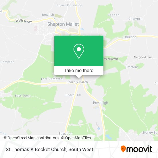 St Thomas A Becket Church map